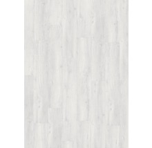 Heller Laminatboden mit Holzoptik.