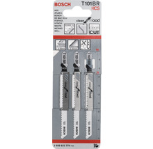 Bosch Stichsägeblätter T101BR HCS für saubere Holzschnitte, 3er-Pack