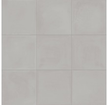 Neun quadratische Bodenfliesen aus Keramik