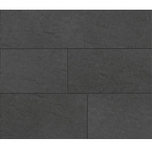 Rechteckige Bodenfliesen mit matter Oberfläche.