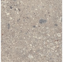 Detailansicht einer Bodenfliese mit Steindekor