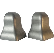 Zwei Metall-Ventilgriffe