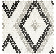 Produktbild: Poolmosaik Hexagon Pattern 11, 58x60,3cm 4-er Dekor