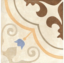 Wand- und Bodenfliese Rytmo beige Dekor 03 20,3x20,3 cm