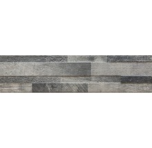 Feinsteinzeug Verblender Vesuvio schwarz 15x61 cm
