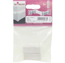 Skandor Sockelleisten Eckstück Eiche, 16,5 x 16,5 x 40 Millimeter, 2 Stück
