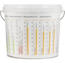 Eimer mit Volumenskala zur Messung von Flüssigkeiten