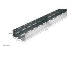 Ständerprofil aus Stahl, 4 Meter lang