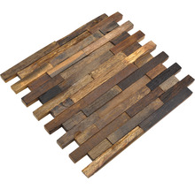 Holz Mosaikfliese mit Holzstücken