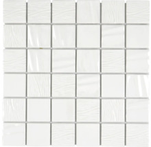 Keramikmosaik CG KN5 Quadrat Kanran 29,5x29,5 cm white plain