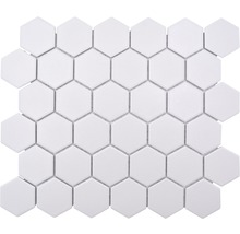 Produktbild: Keramikmosaik HX AT51 Hexagon 32,5x28,1 cm Uni weiß R10B