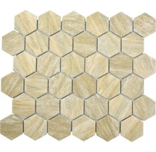 Keramikmosaik HX Curio HB Hexagon 32,5x28,1 cm Beige