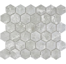 Keramikmosaik HX Curio MG Hexagon 32,5x28,1 cm Grau