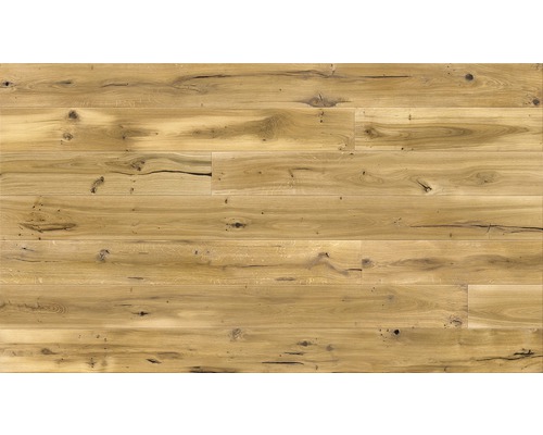 Parkett Vintage Eiche Landhausdiele Gebürstet gefast 1092 x 180 x 14 mm