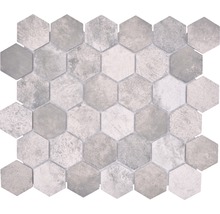 Produktbild: Keramikmosaik HX Curio ZDG Hexagon 32,5x28,1 cm Grau