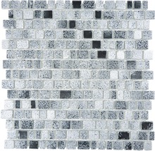 Produktbild: Glasmosaik XCM GME 26 31,7x31,1 cm Grau/Schwarz