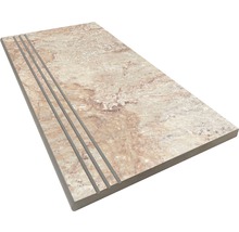 Stufenplatte abgerundet Slate grey 30x60 cm