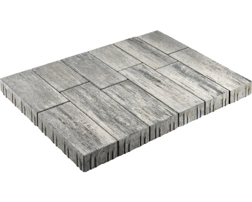 Rechteckige Pflastersteine aus Beton
