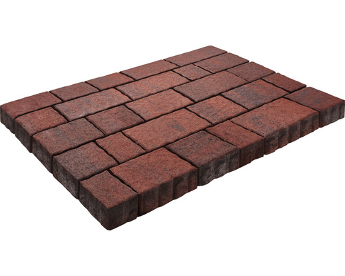 Rechteckige Pflastersteine aus Beton