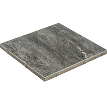 Beton Terrassenplatte 2in1 Kombiplatte iStone Duocera basalt 60 x 60 x 4 cm