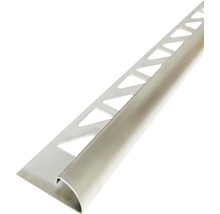 Produktbild: MIRAVA Viertelkreis Abschlussprofil Edelstahl gebürstet 300 cm x 8 mm