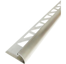 Produktbild: MIRAVA Viertelkreis Abschlussprofil Edelstahl gebürstet 300 cm x 10 mm
