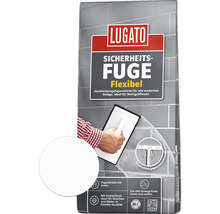 Produktbild: Lugato Fugenmörtel Sicherheitsfuge Flexibel weiß 1 kg