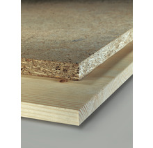 Spanplatte auf Holzbrett