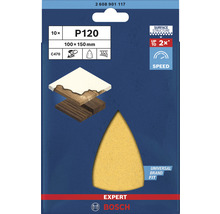 Bosch Expert Schleifblatt Set P120, 10 Stück, 100x150 Millimeter