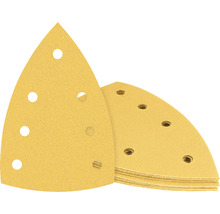 Dreieckschleifpapier mit Löchern zur Staubabsaugung