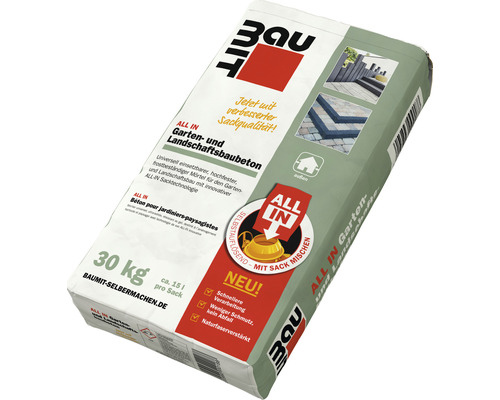 Sack Garten- und Landschaftsbaubeton mit 30 Kilogramm Inhalt