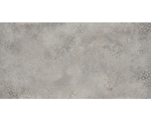 Wand- und Bodenfliese Alpha beat Grey 60x120x0,9cm