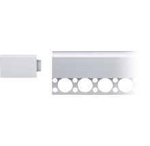 Aluminium Abschlussprofil mit runder Lochung