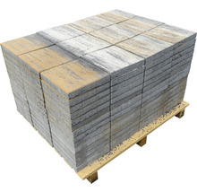 Palette mit Betonpflastersteinen