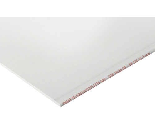 Knauf Gipskartonplatte Feuerschutzplatte GKF 2000 mm x 1250 mm x 12,5 mm