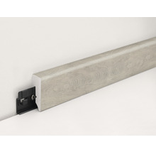 Sockelleiste mit Befestigungsclip zur Wandmontage