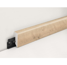 Sockelleiste aus Holz mit Clip-Befestigung an der Wand