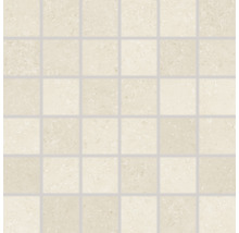 Feinsteinzeugmosaik Rako Base hellbeige 30x30 cm, Steingröße 5x5cm