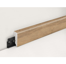 Fußleiste mit Montageclip zur Bodenbefestigung