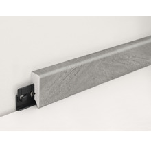 Fußleiste mit Montageclip zur Bodenbefestigung