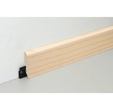Sockelleiste aus Holz mit Montageclip