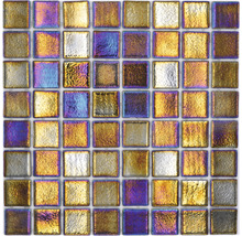 Glasmosaik VP55386PUR Quadrat ECO Shell DEEP 38 PUR 31,6x31,6cm