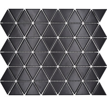 Produktbild: Keramikmosaik CG TR 49 Dreieck uni schwarz matt 25,2x29,1cm