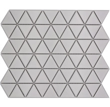 Produktbild: Keramikmosaik CG TR 41 Dreieck uni weiß matt 25,2x29,1cm