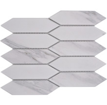 Keramikmosaik CIM LHX GSD Hexagon lang PICKET grey stone dark 27,55x31,3cm