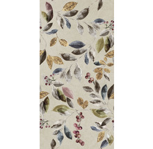 Dekorative Wandfliese mit Blätter- und Beerenmuster