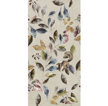 Tapete mit Blättern, Beeren und einem Eichhörnchen