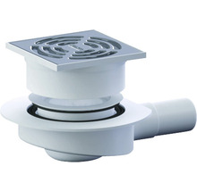 Bodenablauf mit Edelstahlrost für Dusche