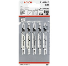 Bosch Stichsägeblätter T101BIF, geeignet für Laminat, im Fünferpack