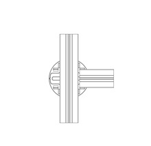 Verbindung von zwei Profilen im rechten Winkel